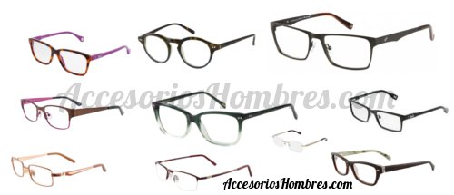  lentes aumento moda hombres armazones