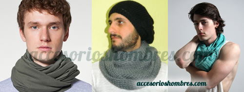 Bufandas circulares, accesorios para hombres a la moda y con estilo